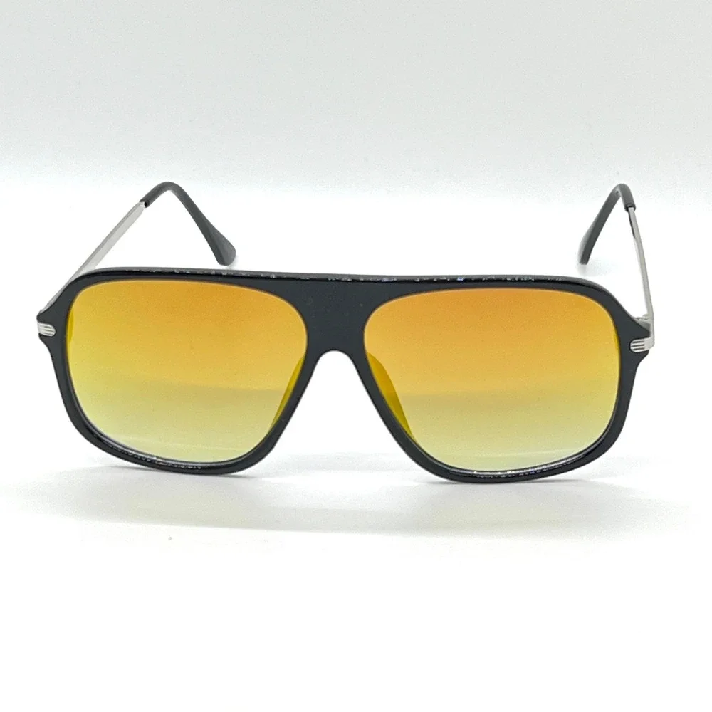 Sunglasses Orange Mirror Lens Fashion Pilot Style Men Street Fishing Glasses New